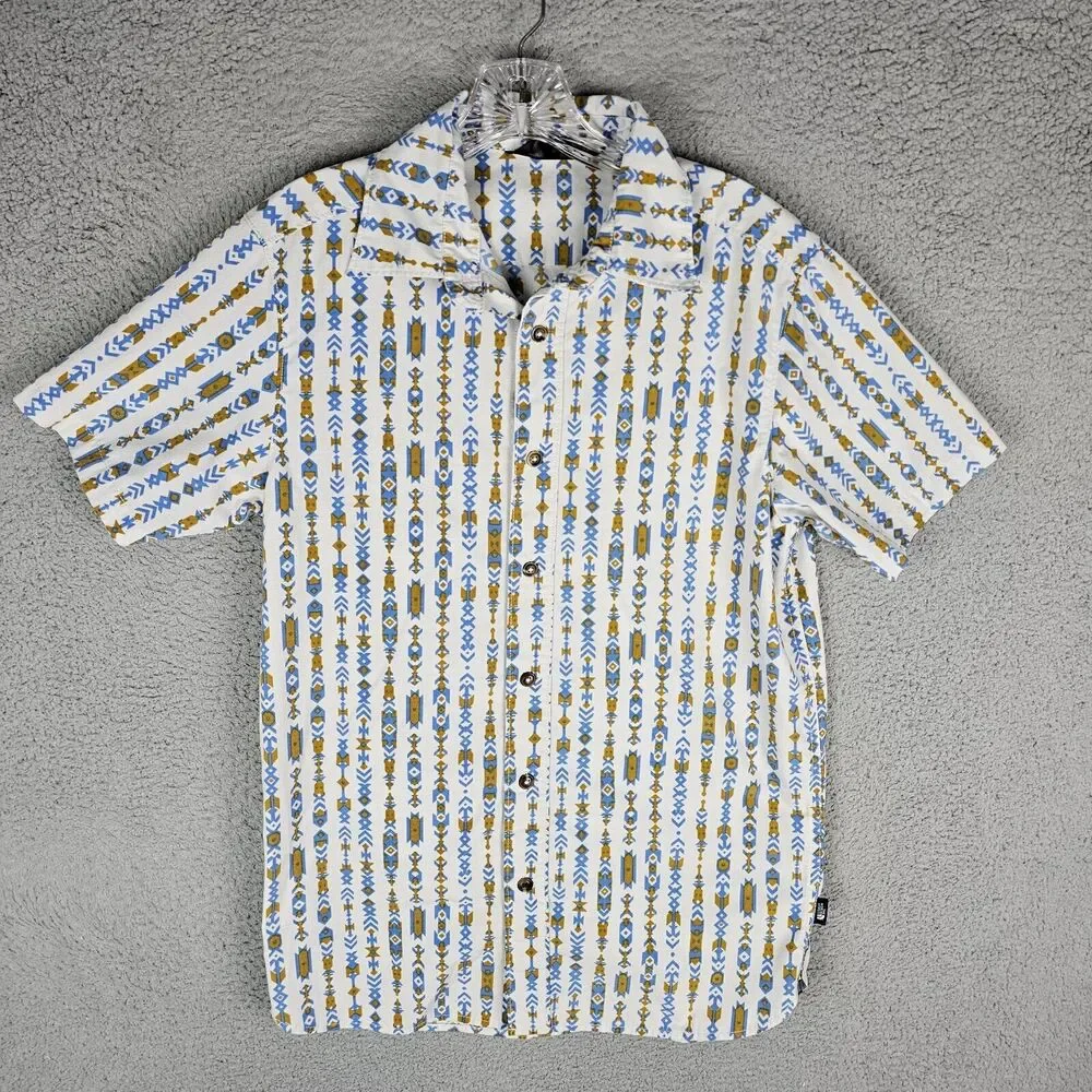 The‎ North Face Shirt Mens Small Geometric Button Up Short Sleeve Men